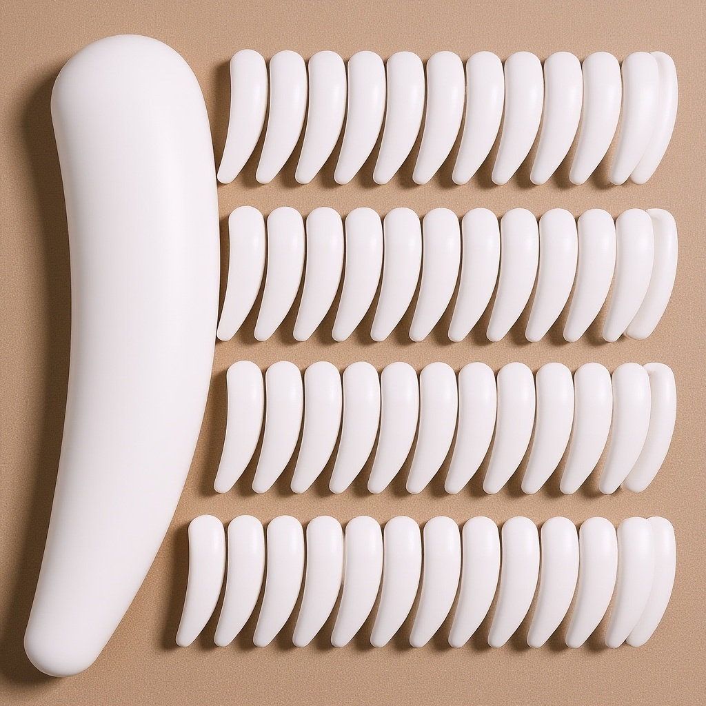 Beauty Makeup & D Anime Studio Vega Baja - 50 Spatules-cuillères faciales pour crèmes et