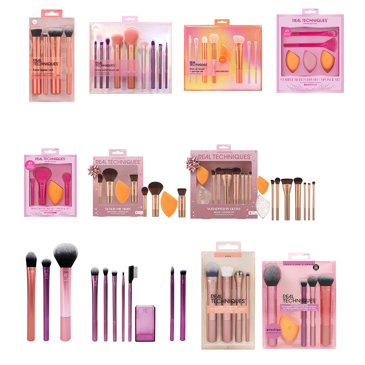 Beauty Makeup Blender - Ensemble complet de pinceaux de maquillage,
