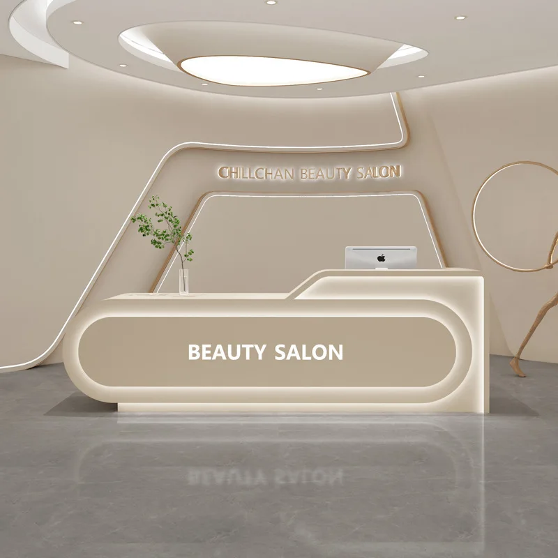 Beauty Makeup Institute - Comptoir de caisse, comptoir d'accueil pour