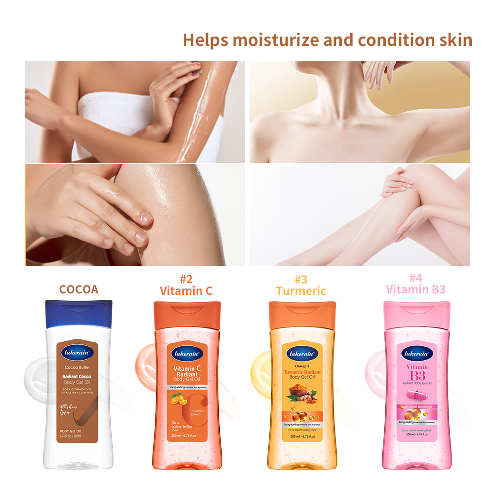 Vitamin C Serum Face - Huile-Gel Corporelle Éclatante à la Vitamine