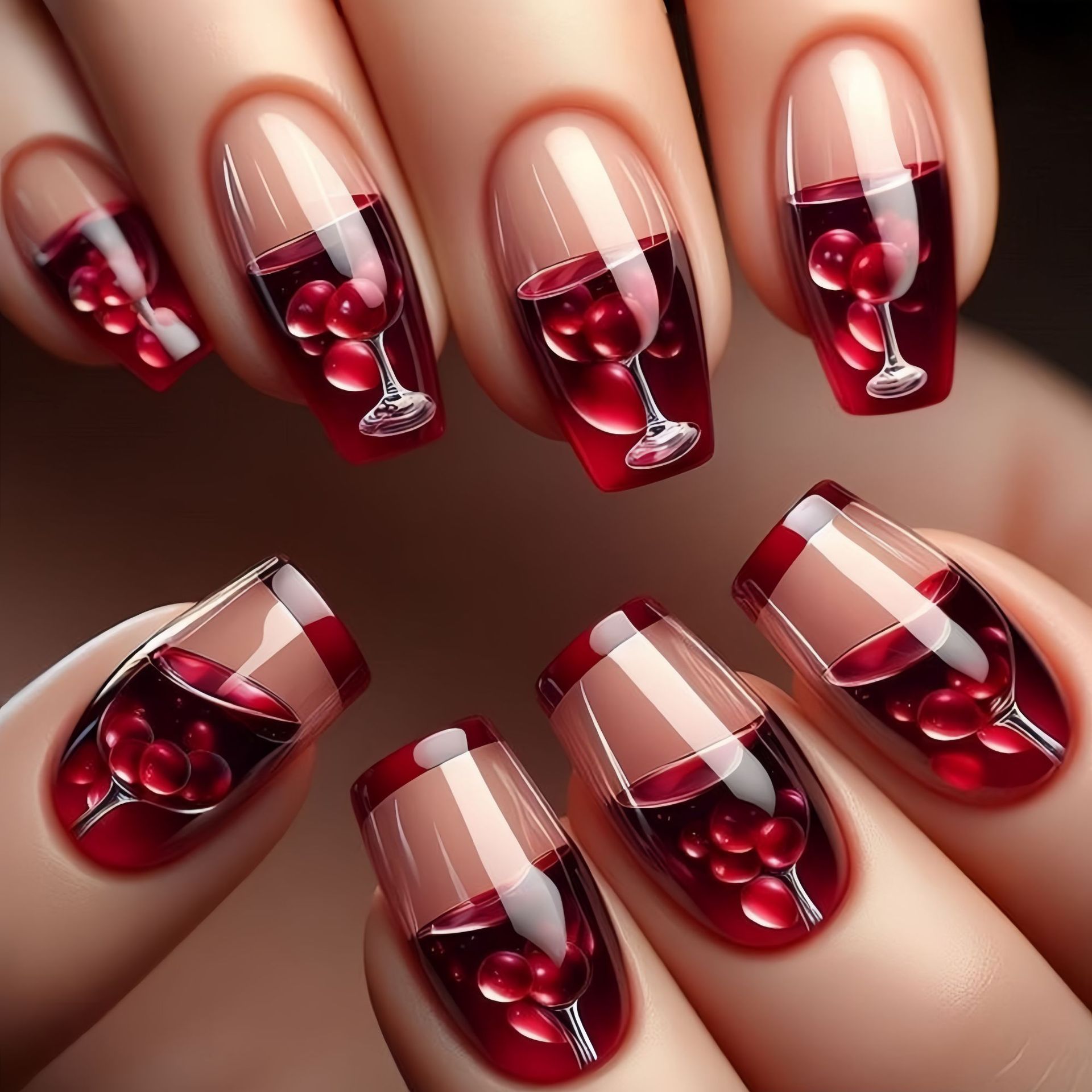 Nail Extension Tips - Faux ongles mi-longs pour femmes et