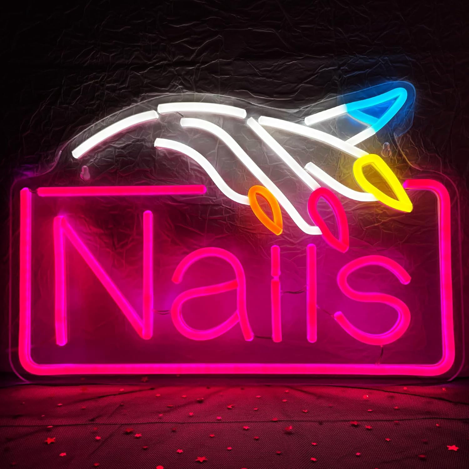 Beauty Makeup Stores - Enseigne néon « Nails » –