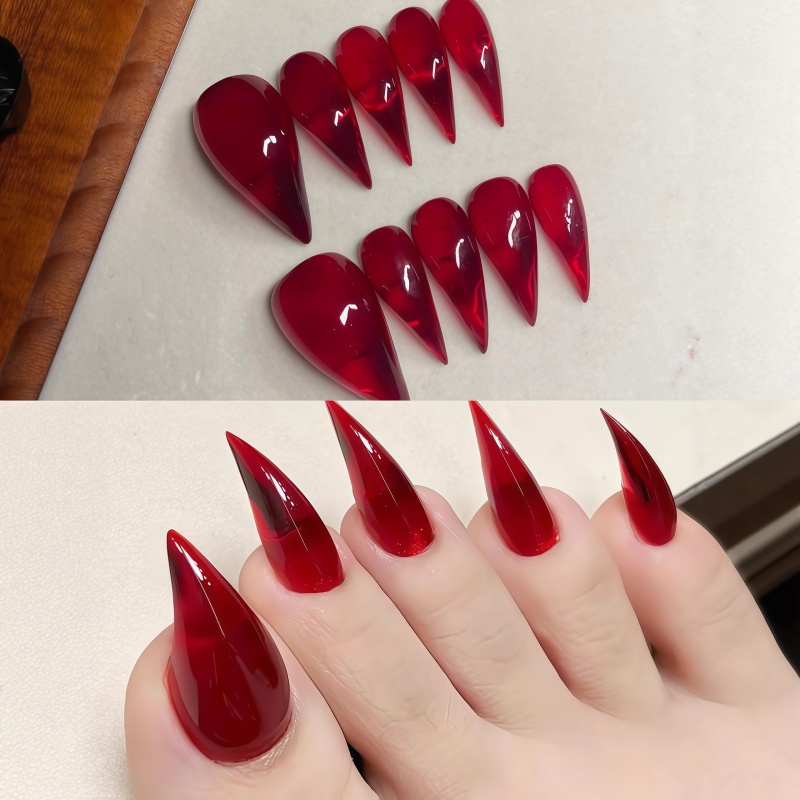 Nail Extension Tips - Faux ongles longs à talon aiguille,