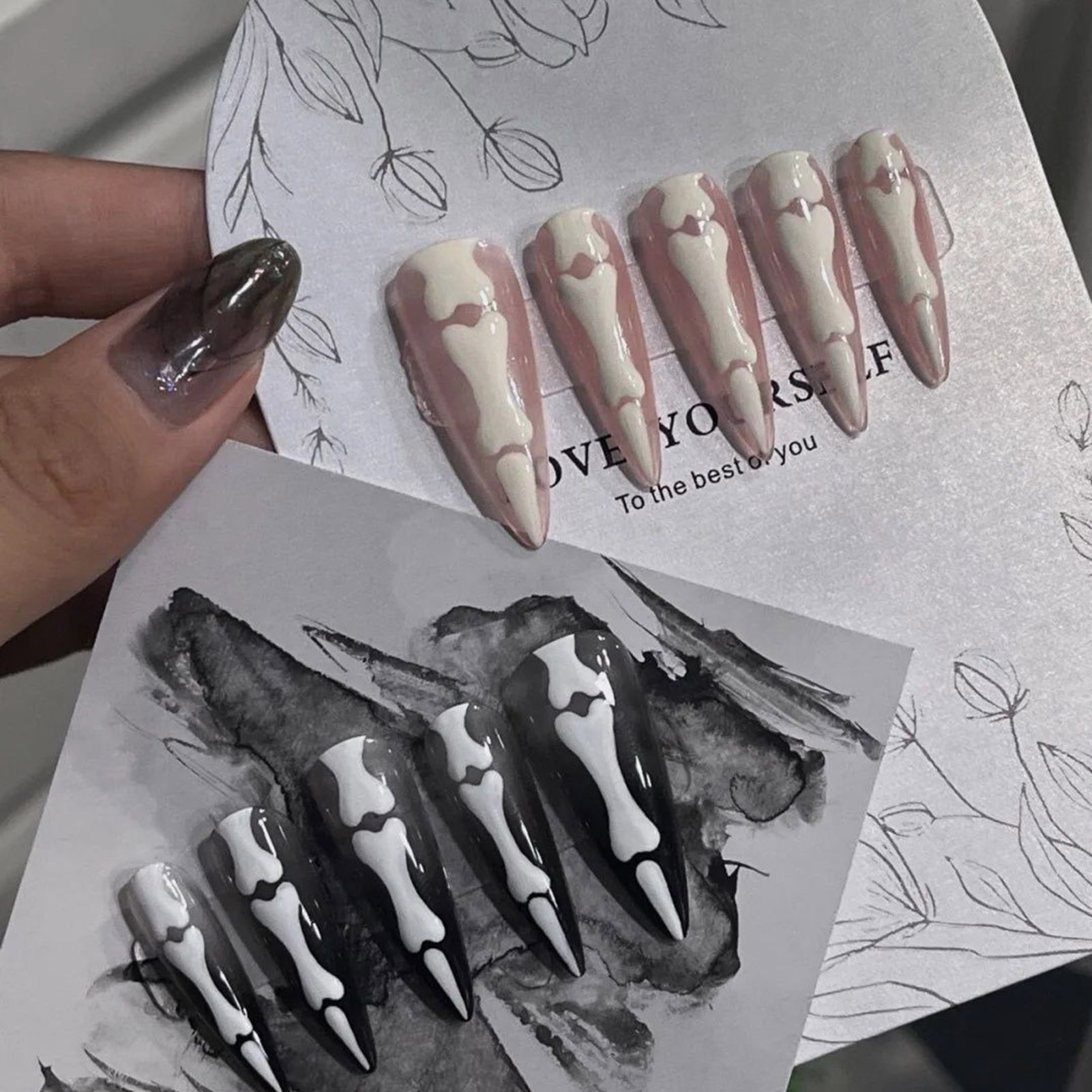 Nail Extension Tips - Faux ongles stiletto longs pour filles