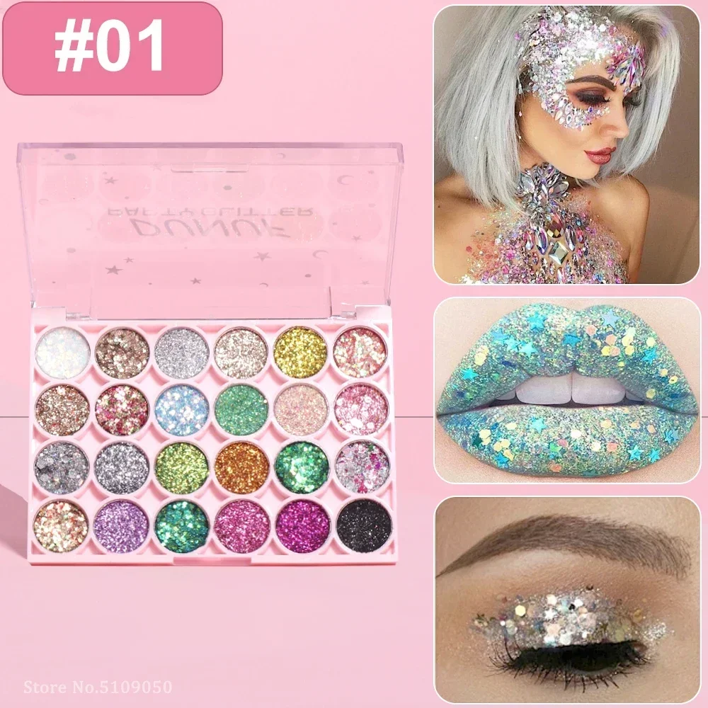 Palette de gel pailleté pour l - Eyeshadow Glitter Pigment avis et prix