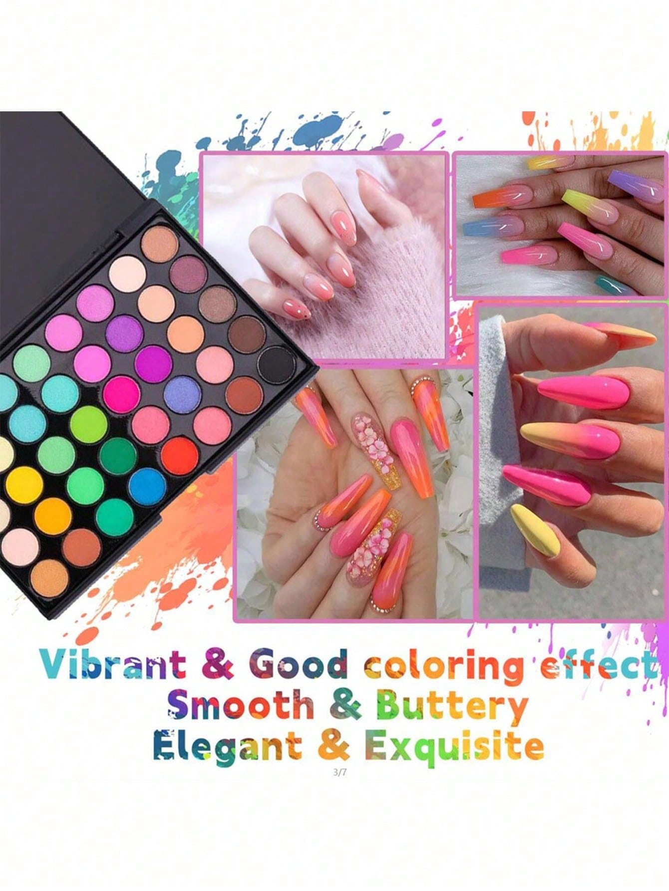 Palette de poudres pigmentées  - Eyeshadow Glitter Pigment avis et prix