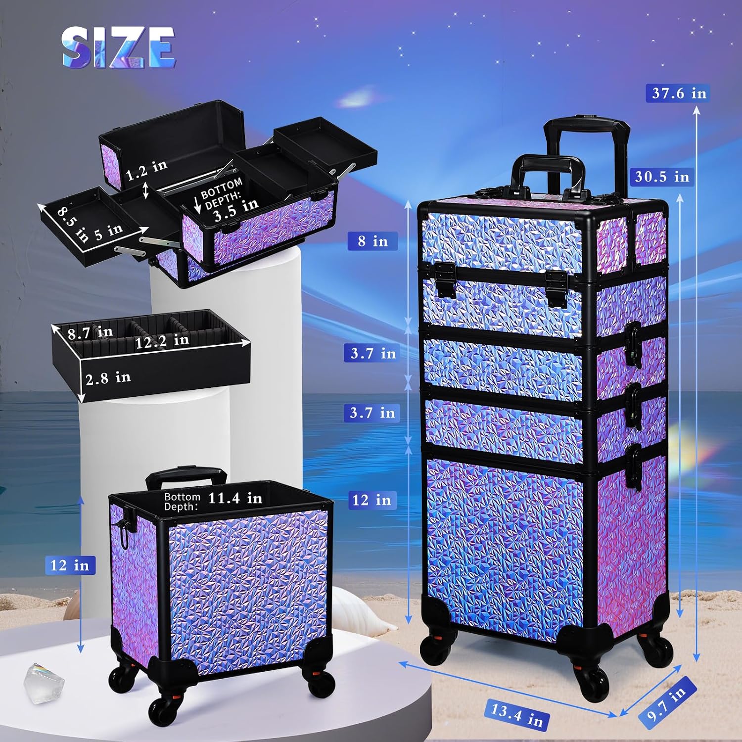Valise de maquillage à roulett - Beauty Makeup & D Anime Studio Vega Baja avis et prix