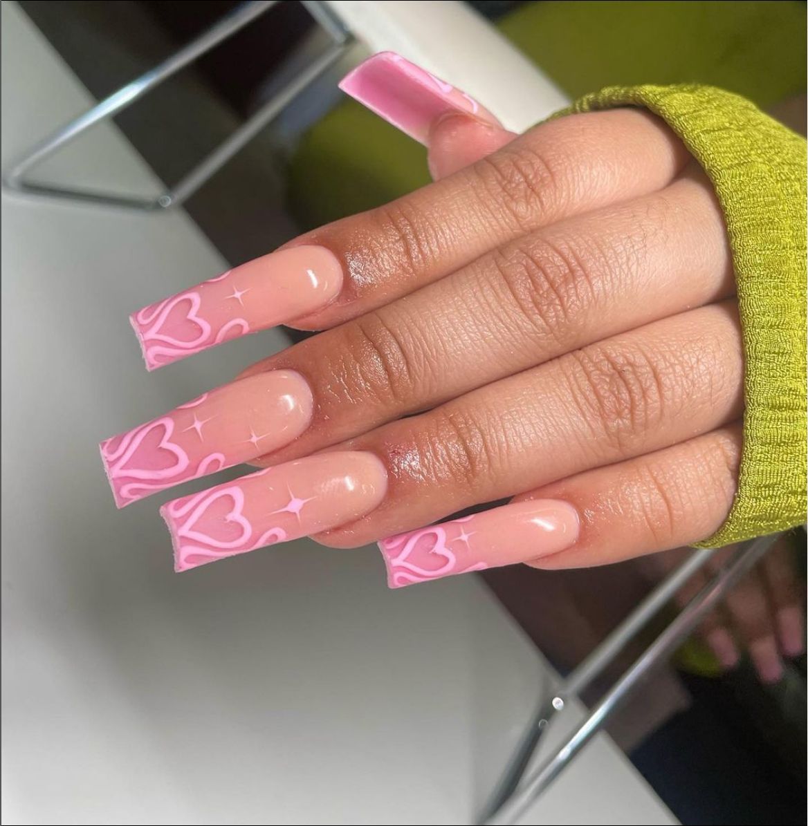 24 pièces longs carrés violet  - Nail Extension Tips avis et prix