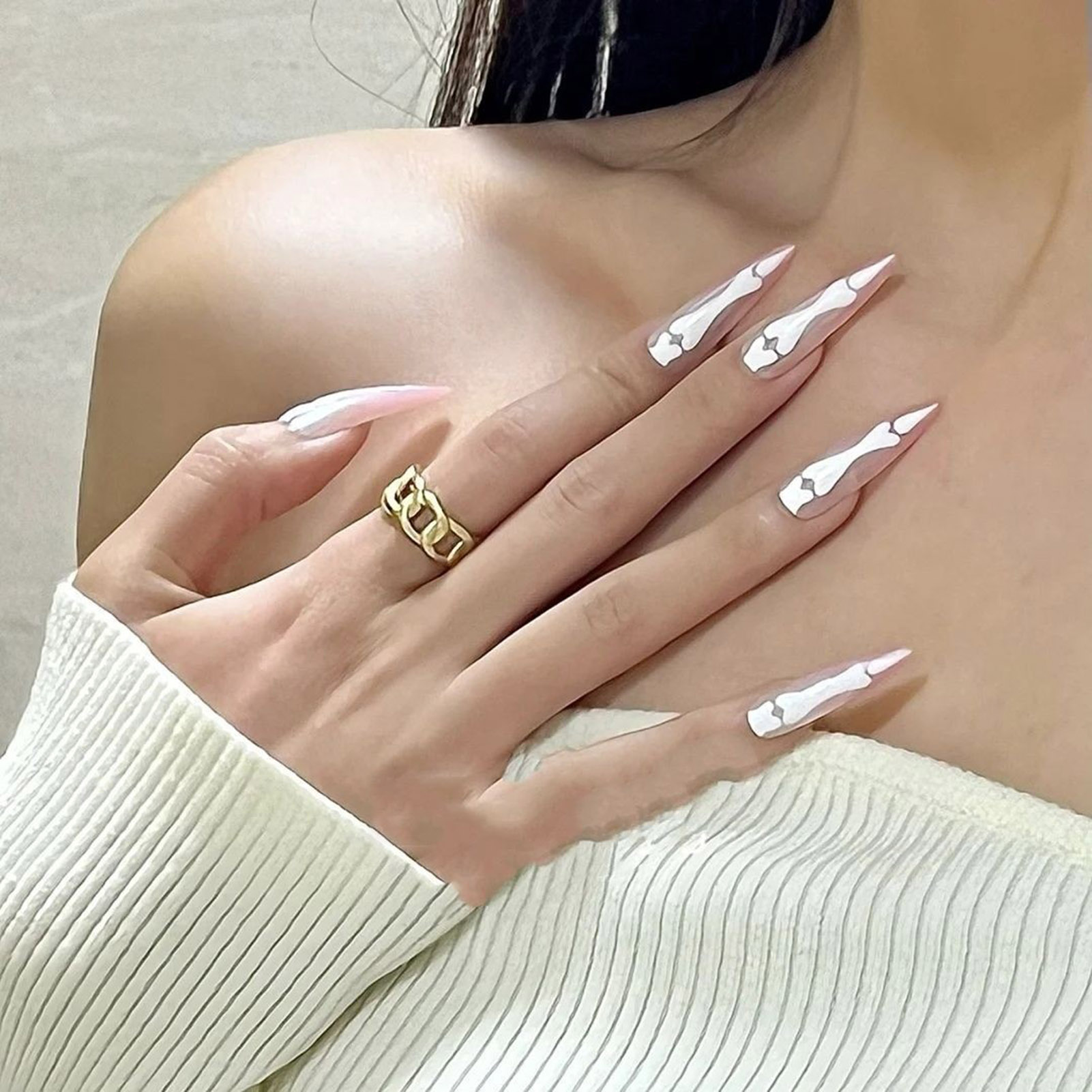 Faux ongles stiletto longs pou - Nail Extension Tips avis et prix